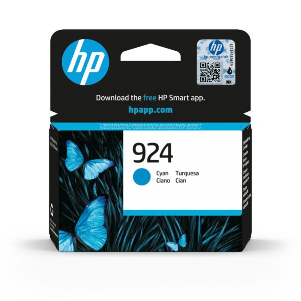 HP Cartucho de Tinta Original 924 cian