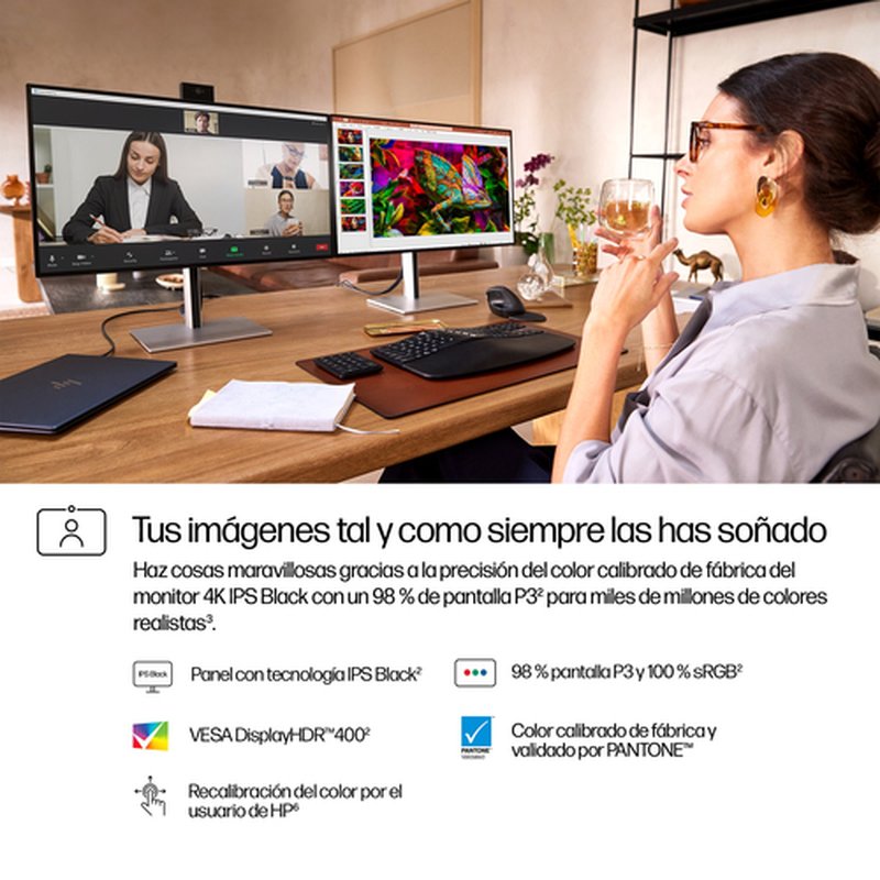 HP Monitor de videoconferencia 4K Pro de la serie 7 de 27 pulgadas: 727pm - Imagen 10