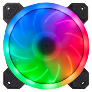 Hiditec N5-ARGB Carcasa del ordenador Ventilador 12 cm Negro