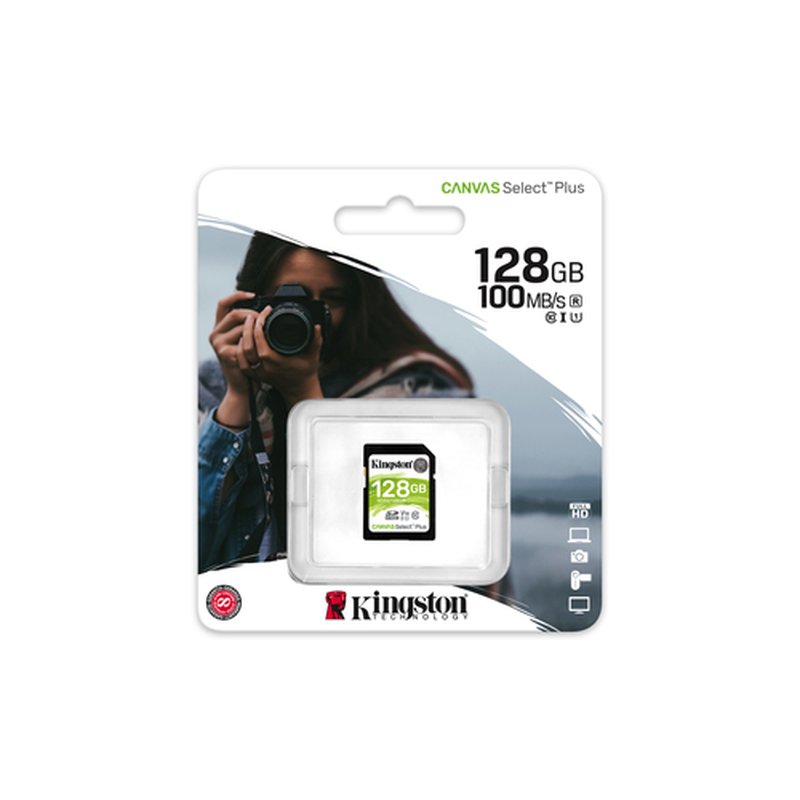Kingston Technology Canvas Select Plus 128 GB SDXC UHS-I Clase 10 - Imagen 3