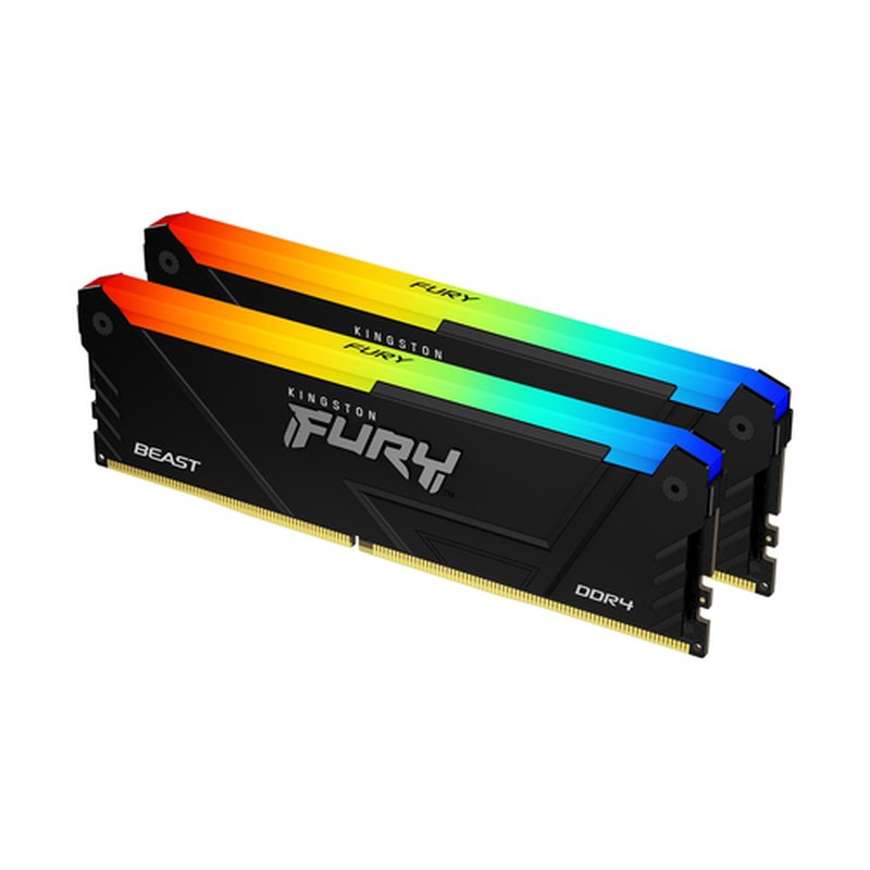 Kingston Technology FURY Beast RGB módulo de memoria 32 GB 2 x 16 GB DDR4 Kingston Technology FURY Beast RGB módulo de memoria 32 GB 2 x 16 GB DDR4