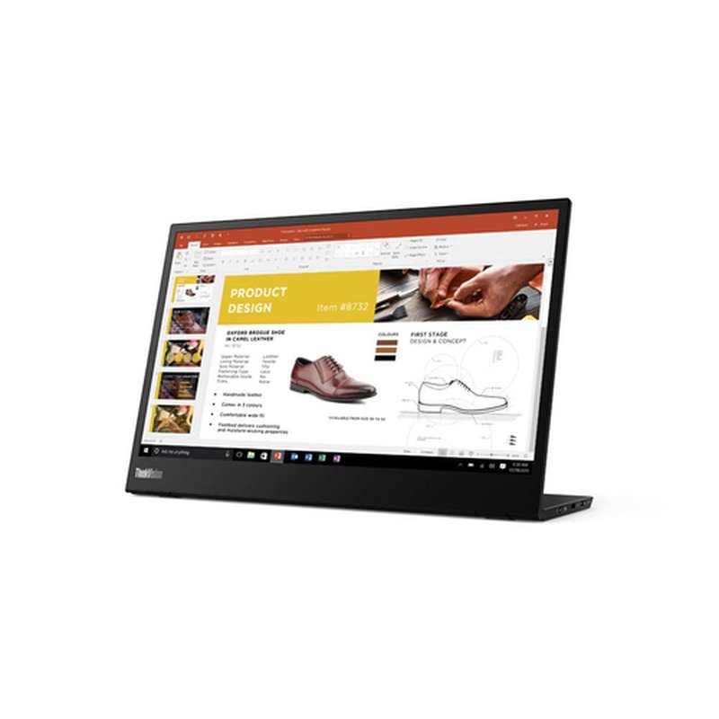 Lenovo ThinkVision M14 35,6 cm (14") 1920 x 1080 Pixeles Full HD LED Negro - Imagen 2