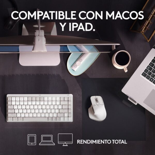 Logitech MX Master 3S for Mac ratón mano derecha Bluetooth Laser 8000 DPI