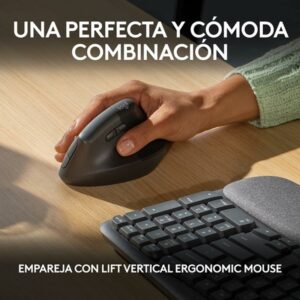 Logitech Wave Keys, teclado ergonómico inalámbrico con reposamanos acolchado, escritura cómoda y natural, Easy-Switch, Bluetooth, Logi Bolt, multisistema operativo, Windows/Mac,QWERTY Español, Grafito Logitech Wave Keys, teclado ergonómico inalámbrico con reposamanos acolchado, escritura cómoda y natural, Easy-Switch, Bluetooth, Logi Bolt, multisistema operativo, Windows/Mac,QWERTY Español, Grafito