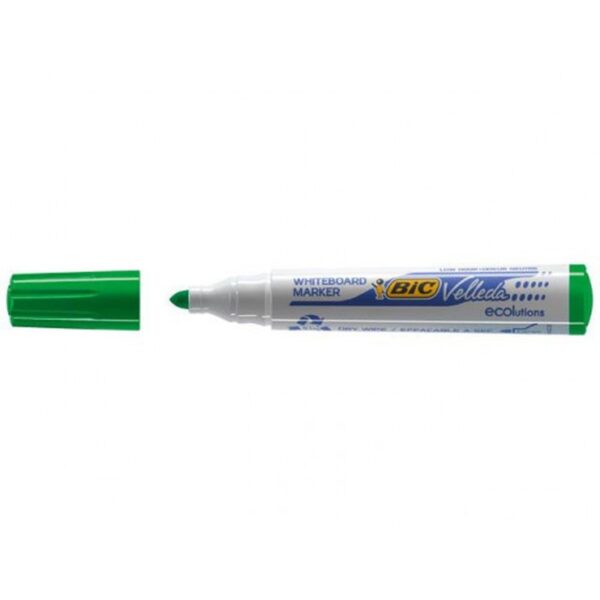 MARCADOR PARA PIZARRA BLANCA 1701 TINTA A BASE DE ALCOHOL TRAZO 1,5MM. VERDE VELLEDA 904940 | PACK 12 UNIDADES