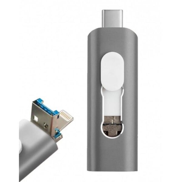 MEMORIA USB-C / LIGHTNING / USB 64GB COOL SILVER