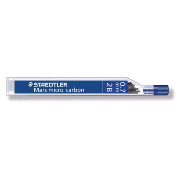 MINAS MICRO CARBON 250, 0,7MM, GRAD. 2B STAEDTLER 250 07-2B | PACK 12 UNIDADES