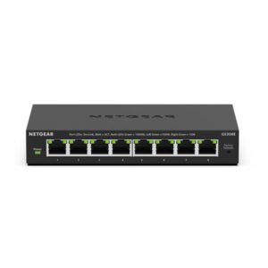 NETGEAR GS308E Gestionado L2/L3 Gigabit Ethernet (10/100/1000) Energía sobre Ethernet (PoE) Negro NETGEAR GS308E Gestionado L2/L3 Gigabit Ethernet (10/100/1000) Energía sobre Ethernet (PoE) Negro