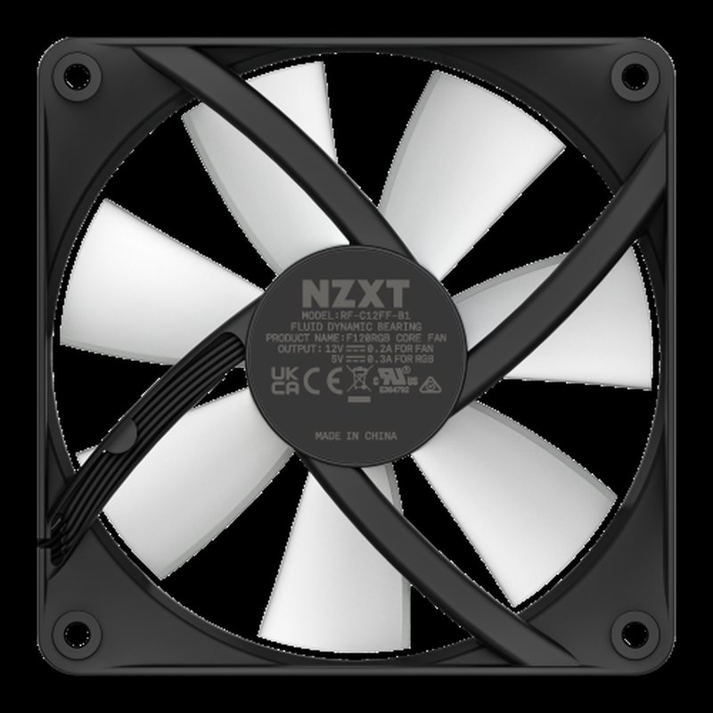 NZXT F120 RGB Core Carcasa del ordenador Ventilador 12 cm Negro 1 pieza(s) - Imagen 6