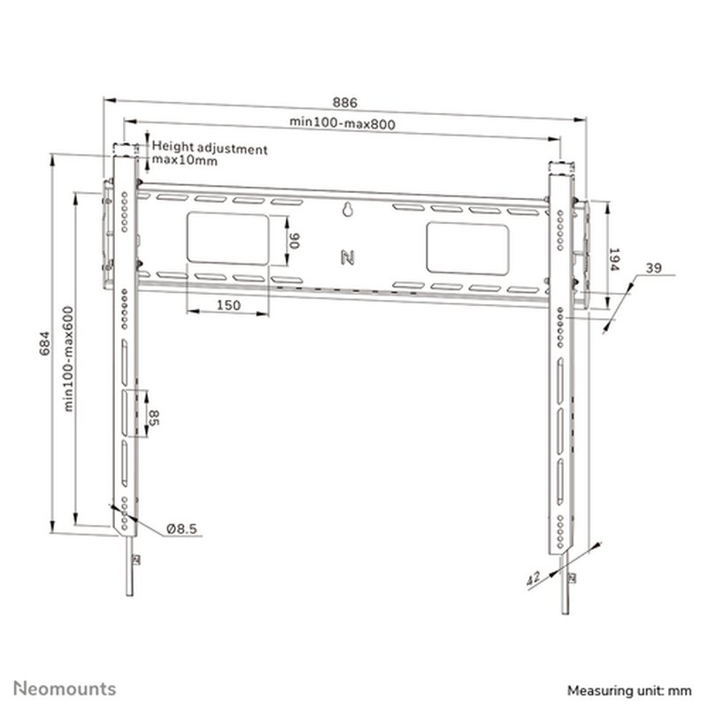 Neomounts soporte de pared para televisor de gran peso Neomounts soporte de pared para televisor de gran peso - Imagen 17