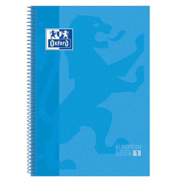 Oxford Europeanbook 1 cuaderno y block A4+ 80 hojas Azul | PACK 5 UNIDADES