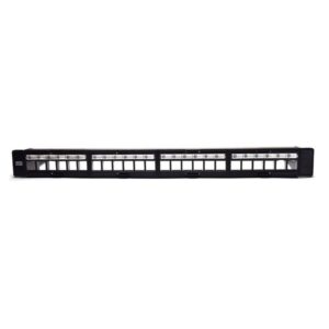 PANEL DE CONEXIONES WP 19" UTP MODULAR VACIO PARA 24 TOMAS KEYSTONE, 1U