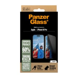 PanzerGlass PG Priv Scrn iPhone 16P 6.3Inch UWF PanzerGlass PG Priv Scrn iPhone 16P 6.3Inch UWF
