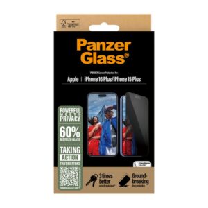 PanzerGlass PG Priv Scrn iPhone 16 6.7Inch UWF PanzerGlass PG Priv Scrn iPhone 16 6.7Inch UWF
