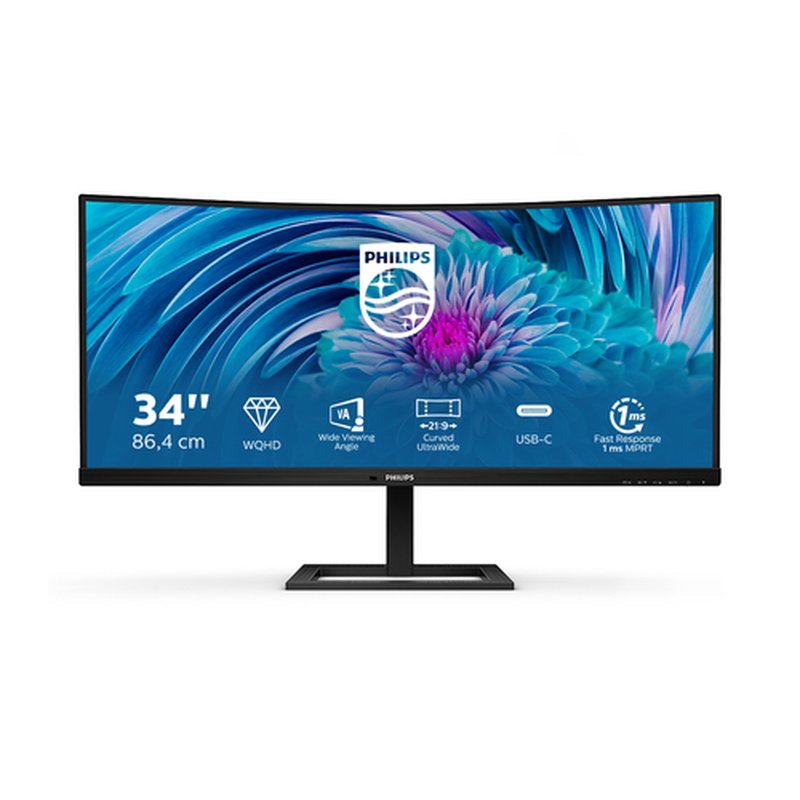Philips E Line 346E2CUAE/00 pantalla para PC 86,4 cm (34") 3440 x 1440 Pixeles Wide Quad HD+ LCD Negro - Imagen 2