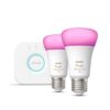 Philips Hue White and Color ambiance Kit de inicio: 2 bombillas inteligentes E27 (1100)