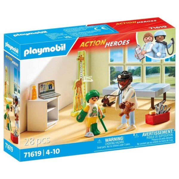 Playmobil Action Heroes: Pediatria Con Osito