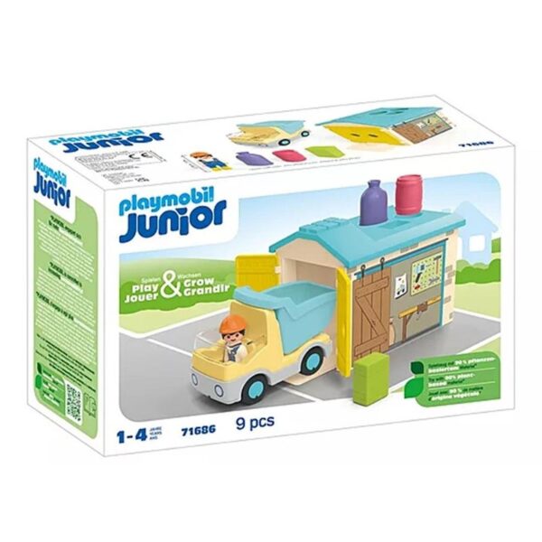 Playmobil Junior Camión Con Garaje