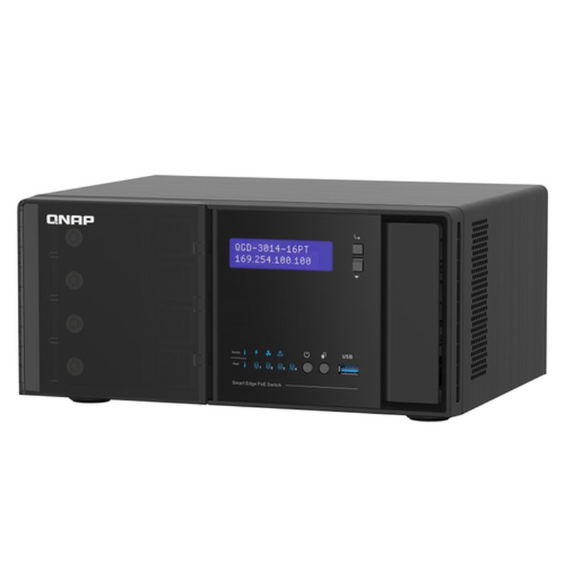 QNAP QGD-3014-16PT-8G switch Gestionado Gigabit Ethernet (10/100/1000) Energía sobre Ethernet (PoE) Negro QNAP QGD-3014-16PT-8G switch Gestionado Gigabit Ethernet (10/100/1000) Energía sobre Ethernet (PoE) Negro - Imagen 5