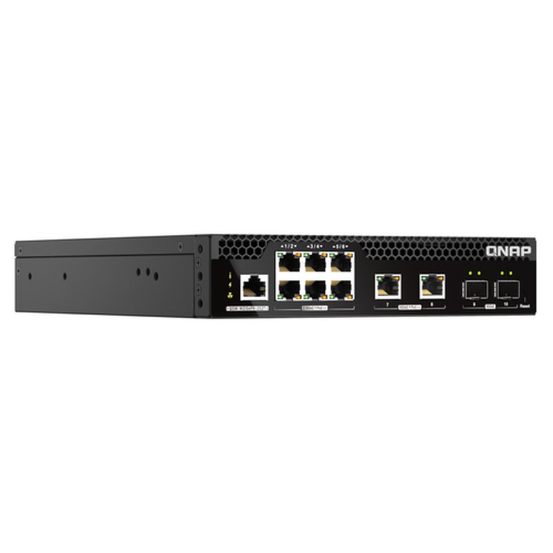 QNAP QSW-M2106PR-2S2T switch Gestionado L2 10G Ethernet (100/1000/10000) Energía sobre Ethernet (PoE) 1U Negro QNAP QSW-M2106PR-2S2T switch Gestionado L2 10G Ethernet (100/1000/10000) Energía sobre Ethernet (PoE) 1U Negro - Imagen 4