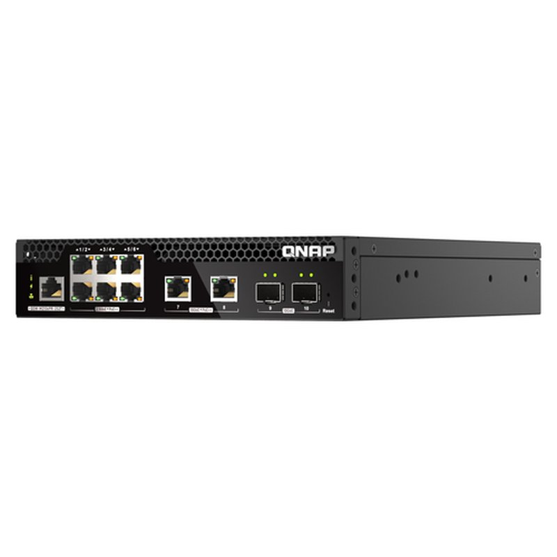 QNAP QSW-M2106PR-2S2T switch Gestionado L2 10G Ethernet (100/1000/10000) Energía sobre Ethernet (PoE) 1U Negro QNAP QSW-M2106PR-2S2T switch Gestionado L2 10G Ethernet (100/1000/10000) Energía sobre Ethernet (PoE) 1U Negro - Imagen 6