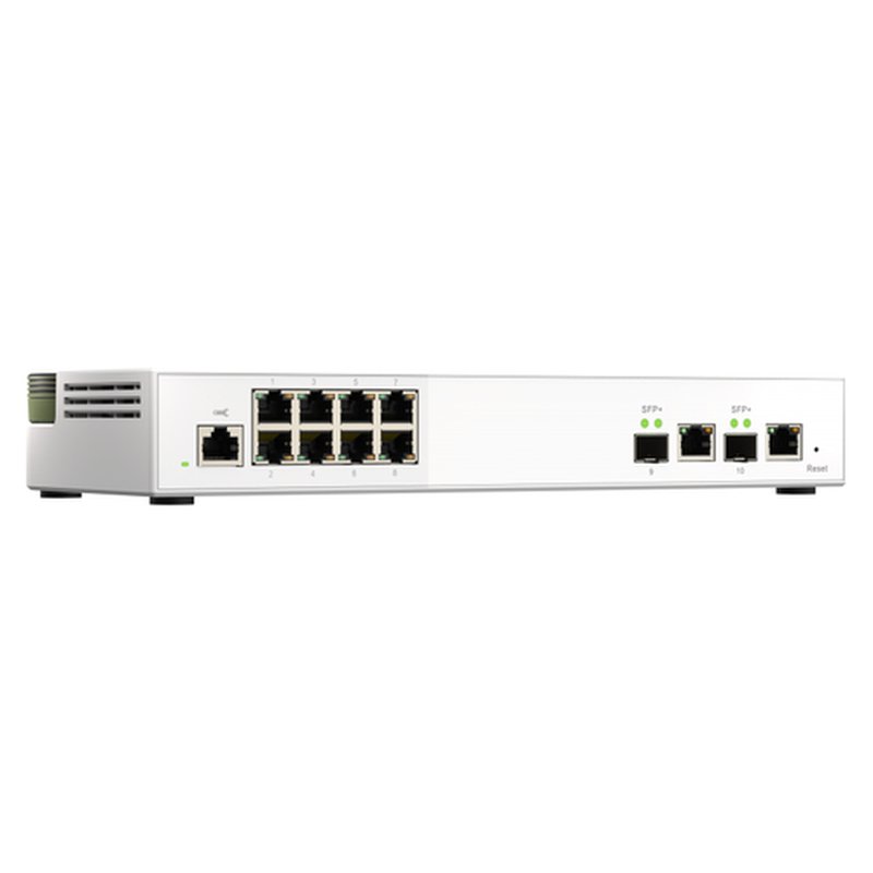 QNAP QSW-M2108-2C switch Gestionado L2 2.5G Ethernet (100/1000/2500) Gris, Blanco - Imagen 3