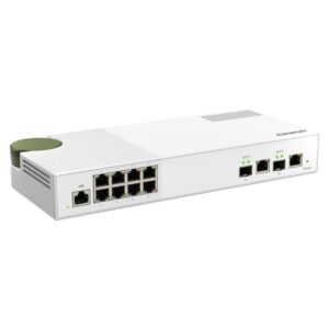 QNAP QSW-M2108-2C switch Gestionado L2 2.5G Ethernet (100/1000/2500) Gris, Blanco