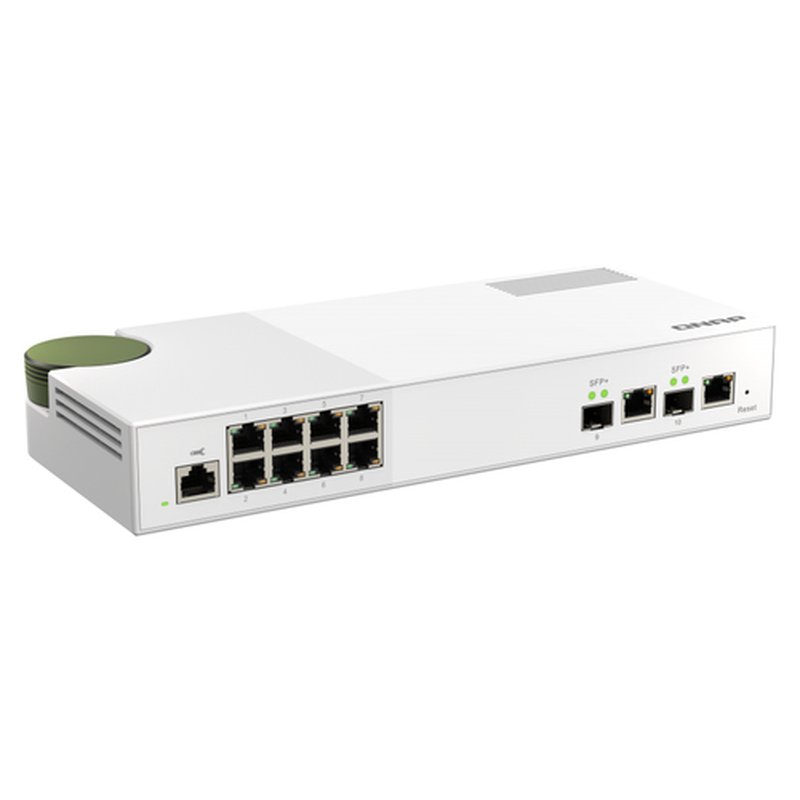 QNAP QSW-M2108-2C switch Gestionado L2 2.5G Ethernet (100/1000/2500) Gris, Blanco - Imagen 5