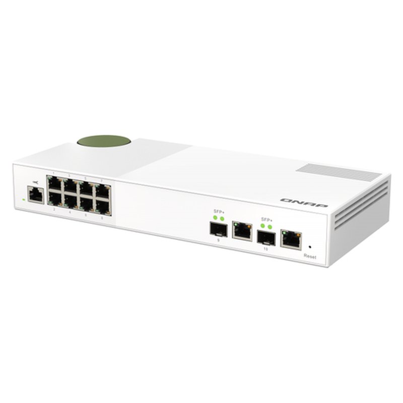 QNAP QSW-M2108-2C switch Gestionado L2 2.5G Ethernet (100/1000/2500) Gris, Blanco - Imagen 6