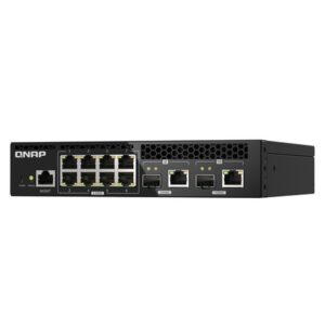 QNAP QSW-M2108R-2C switch Gestionado L2 2.5G Ethernet (100/1000/2500) Energía sobre Ethernet (PoE) Negro QNAP QSW-M2108R-2C switch Gestionado L2 2.5G Ethernet (100/1000/2500) Energía sobre Ethernet (PoE) Negro