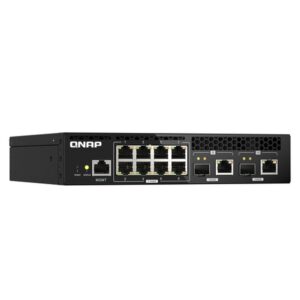 QNAP QSW-M2108R-2C switch Gestionado L2 2.5G Ethernet (100/1000/2500) Energía sobre Ethernet (PoE) Negro