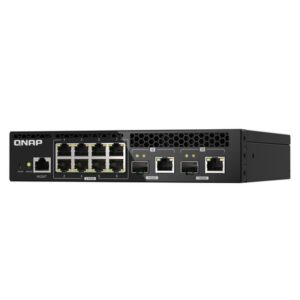 QNAP QSW-M2108R-2C switch Gestionado L2 2.5G Ethernet (100/1000/2500) Energía sobre Ethernet (PoE) Negro