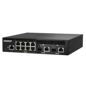 QNAP QSW-M2108R-2C switch Gestionado L2 2.5G Ethernet (100/1000/2500) Energía sobre Ethernet (PoE) Negro