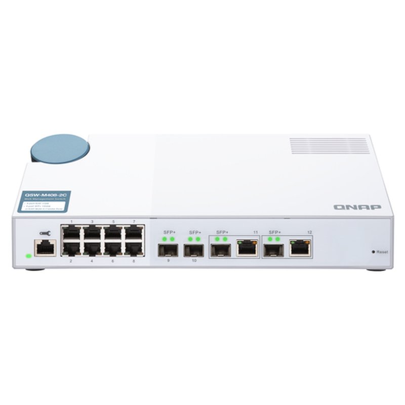 QNAP QSW-M408-2C switch Gestionado L2 10G Ethernet (100/1000/10000) Blanco QNAP QSW-M408-2C switch Gestionado L2 10G Ethernet (100/1000/10000) Blanco - Imagen 2