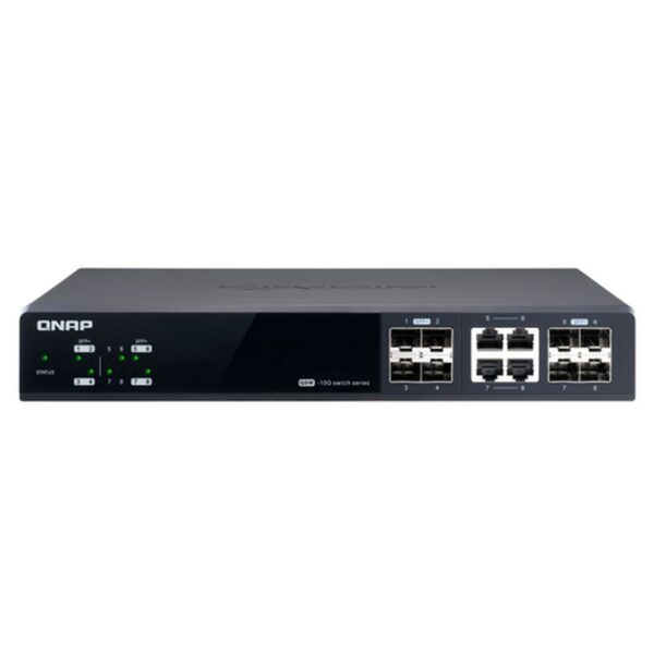 QNAP QSW-M804-4C switch Gestionado 10G Ethernet (100/1000/10000) Negro