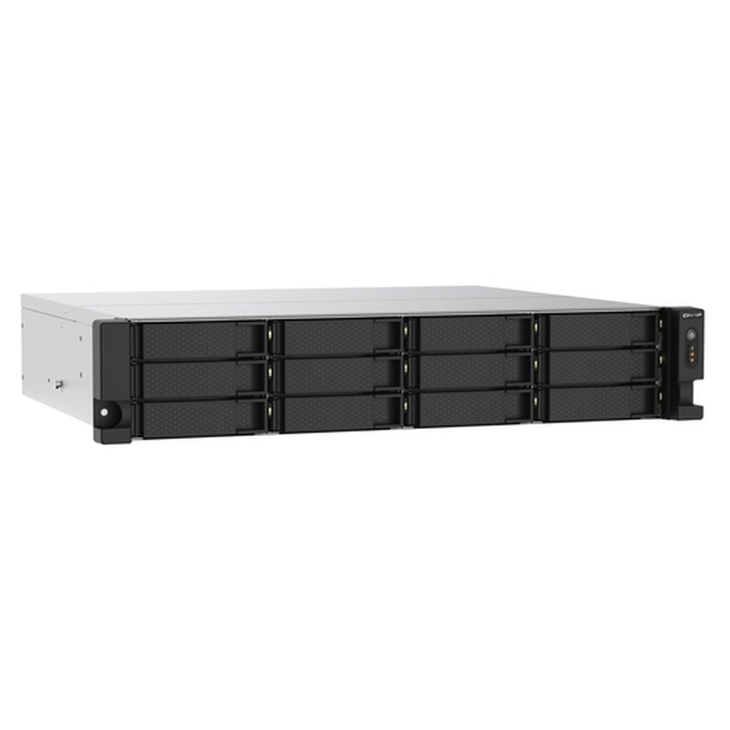 QNAP TS-1273AU-RP-8G servidor de almacenamiento NAS Bastidor (2U) Ethernet Aluminio, Negro V1500B - Imagen 4