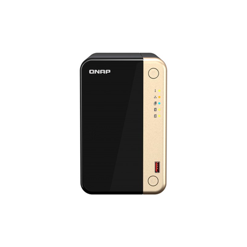 QNAP TS-264 NAS Torre Ethernet Negro, Oro N5095 - Imagen 2