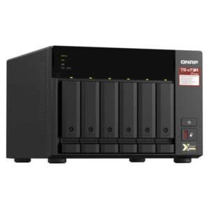 Alternative view of QNAP TS-673A NAS Torre Ethernet Negro V1500B
