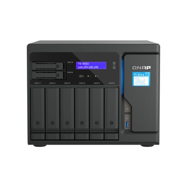 QNAP TS-855X SAN Torre Ethernet Negro C5125