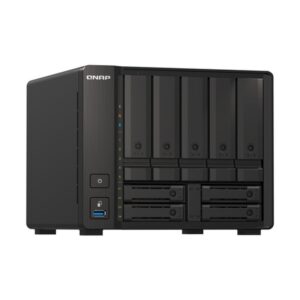 Alternative view of QNAP TS-H973AX NAS Torre Ethernet Negro V1500B