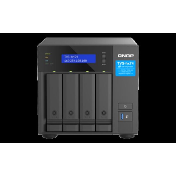 QNAP TVS-H474 NAS Torre Ethernet Negro G7400