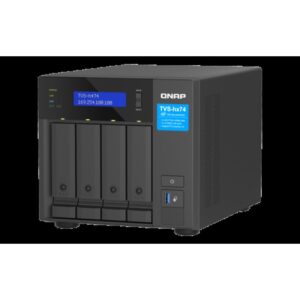 QNAP TVS-H474 NAS Torre Ethernet Negro G7400
