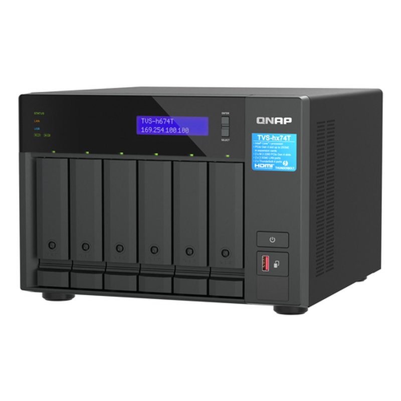 QNAP TVS-H674T-I5-32G servidor de almacenamiento NAS Torre Ethernet Negro i5-12400 - Imagen 5