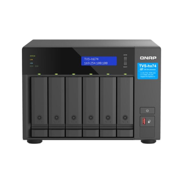 QNAP TVS-H674 NAS Torre Ethernet Negro i5-12400