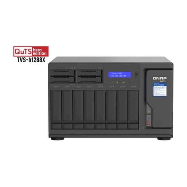 QNAP TVS-h1288X NAS Torre Ethernet Negro W-1250