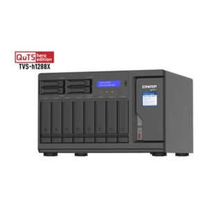 QNAP TVS-h1288X NAS Torre Ethernet Negro W-1250