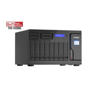 QNAP TVS-h1288X NAS Torre Ethernet Negro W-1250