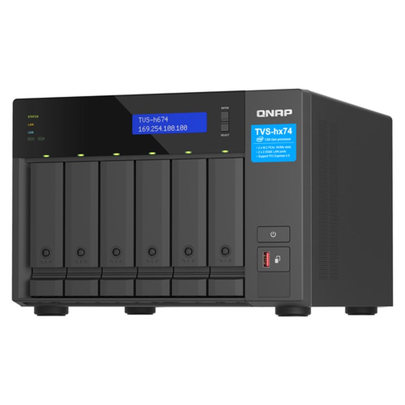QNAP TVS-h674 NAS Torre Ethernet Negro i3-12100 QNAP TVS-h674 NAS Torre Ethernet Negro i3-12100 - Imagen 6