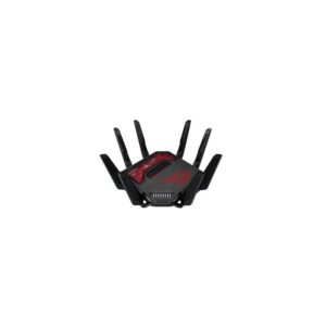 ASUS ROG Rapture GT-BE19000 router inalámbrico Multi-Gigabit Ethernet Tribanda (2.4 GHz / 5 GHz / 6 GHz) Negro, Rojo
