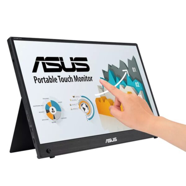 Reacondicionado | ASUS ZenScreen MB16AMTR pantalla para PC 39,6 cm (15.6") 1920 x 1080 Pixeles Full HD LCD Pantalla táctil Negro